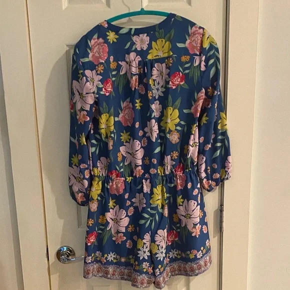 Tabitha Blue Floral Romper - Picture 9 of 9